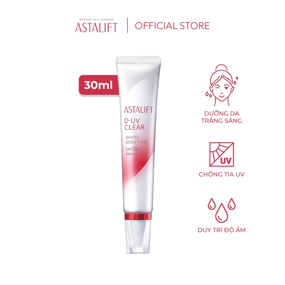 Kem Chống Nắng Trắng Da ASTALIFT D-UV Clear White Solution SPF50+ PA++++ 30ml