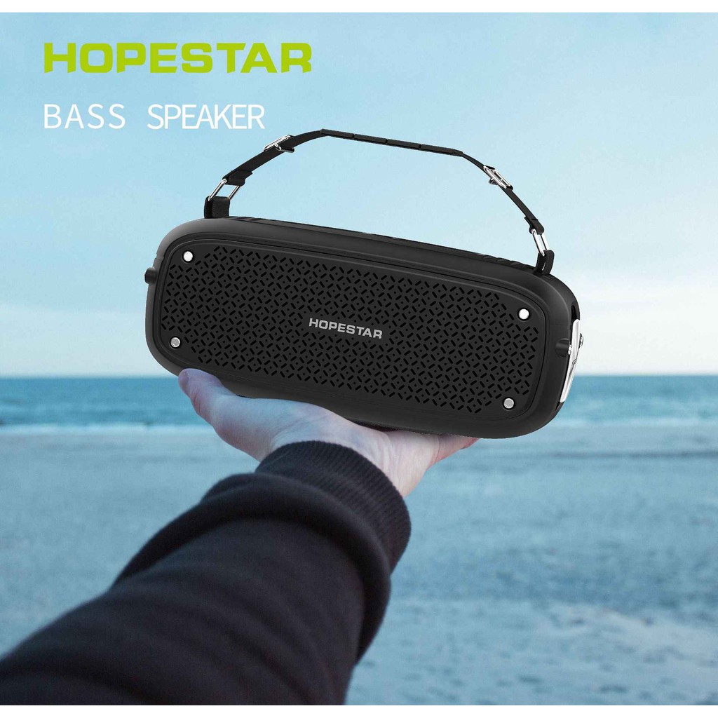 Loa bluetooth cao cấp Hopestar A21 công suất 20W, pin dùng 4H, âm siêu trầm, IPX6 (6 Màu)