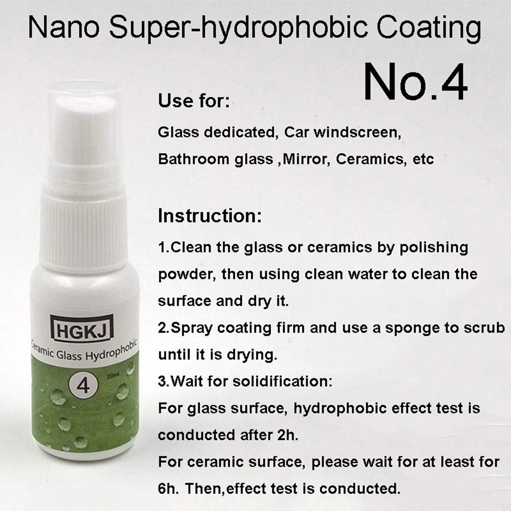 Bình xịt nano giúp đánh bóng chống bám nước cho cửa kính xe hơi HGKJ-4 su