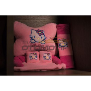Gối Tựa Cổ 3 Trong 1 Hình Hello Kitty Đáng Yêu Cho Xe Hơi