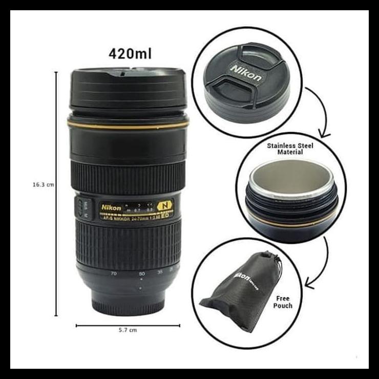 Cốc giữ nhiệt ống kính máy ảnh Nikon ZoomB271