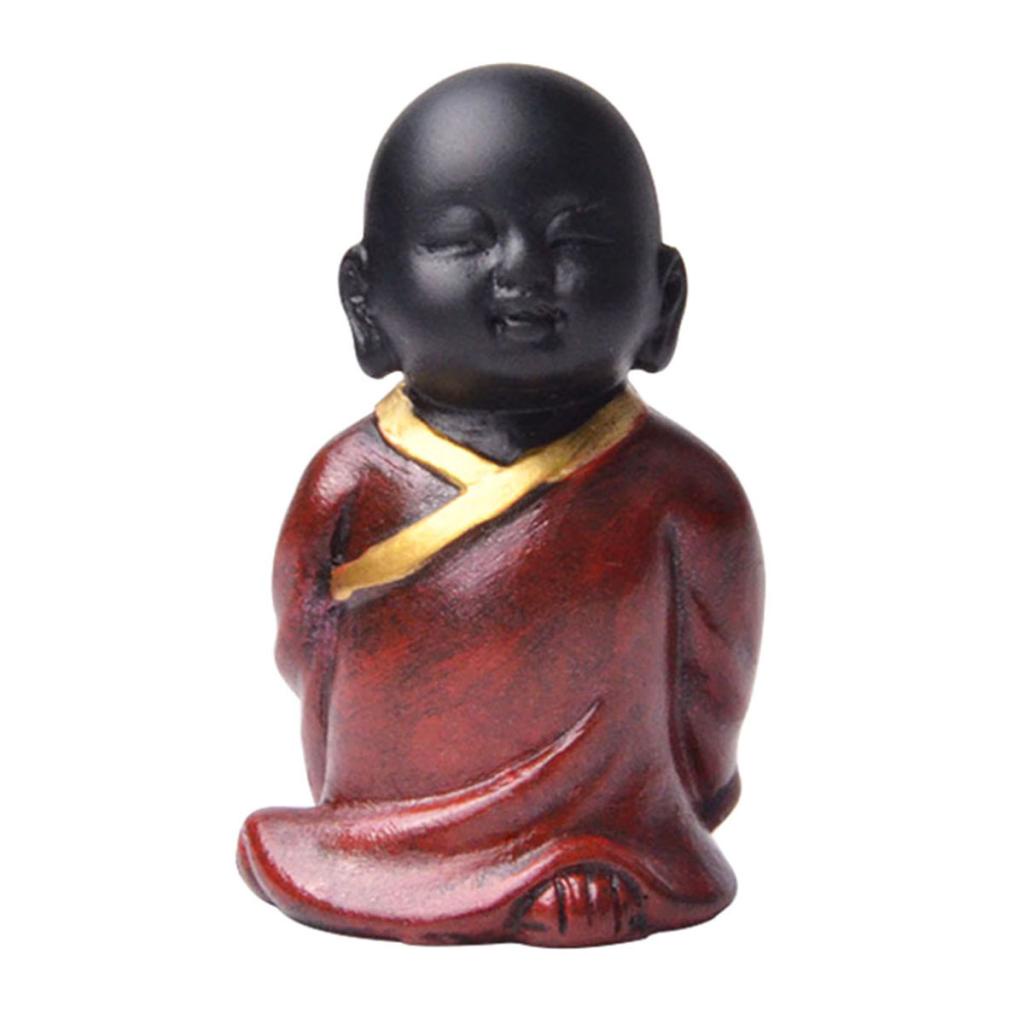 Đồ trang trí Chú Tiểu Đứng Bằng Nhựa Resin Trang Trí Xe Hơi