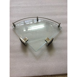 kệ kiếng góc nhà tắm inox 304 - kệ gương cường lực  cao cấp