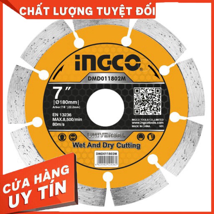 Đĩa cắt gạch khô Ingco DMD011802M