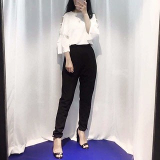 Áo thun tay đan dây