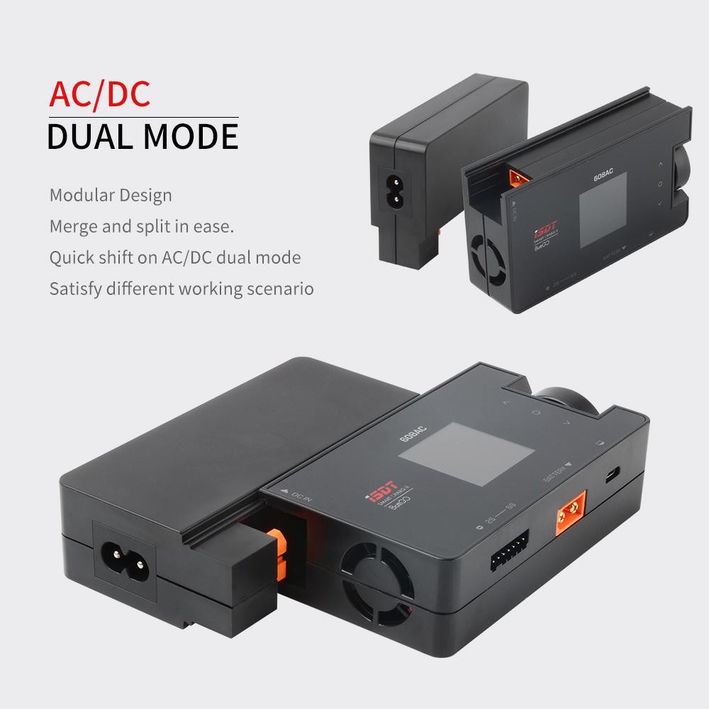 Sạc ISDT các loại (Q8 500W, Q8 Max, 608AC, Q6 Nano) và nguồn HP 460W 12V 38A cho pin tàu, xe, máy bay điều khiển từ xa