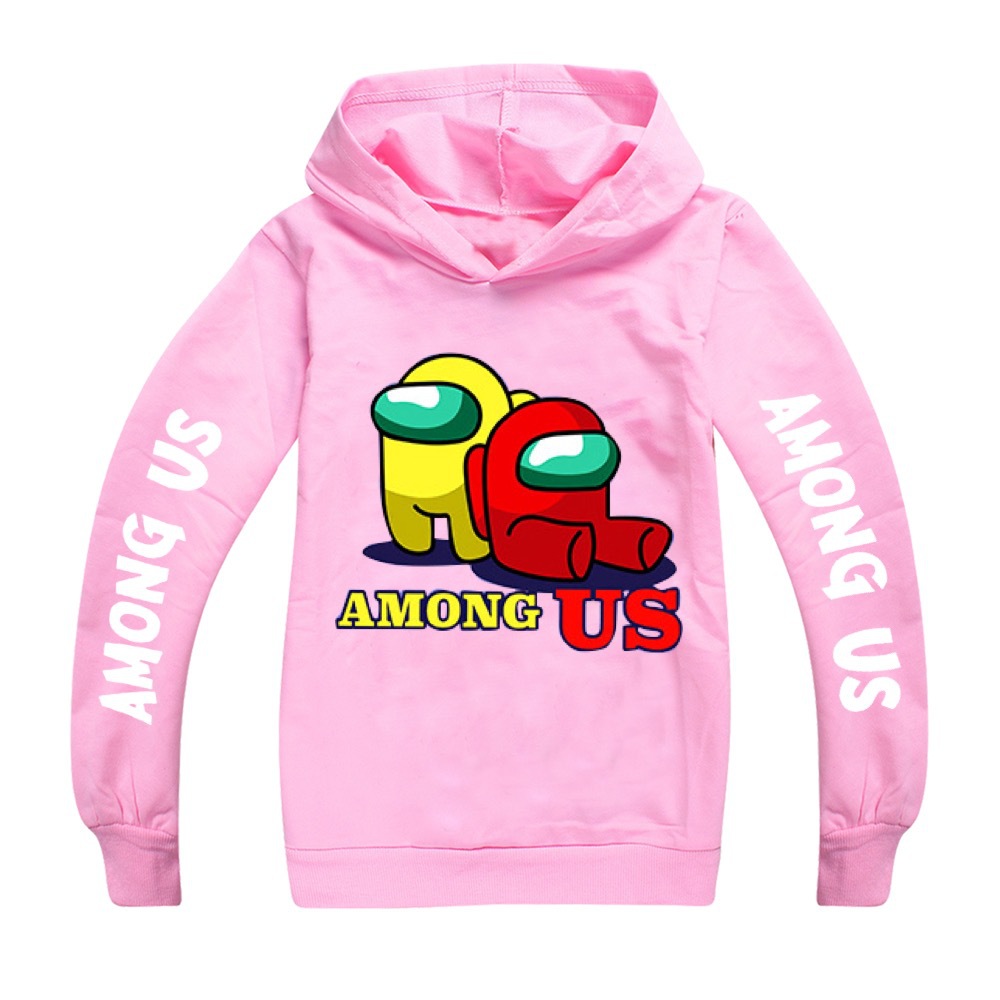 Mới Áo Hoodie Tay Dài In Hình Game Among Us Cho Bé Từ 4-15 Tuổi