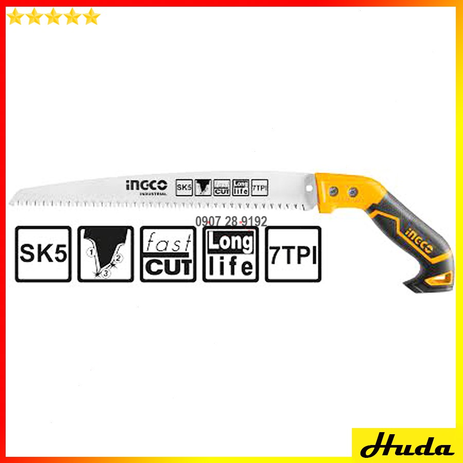 12&quot; (300mm) Cưa cành cầm tay lưỡi thẳng INGCO HPS3008  LKJ