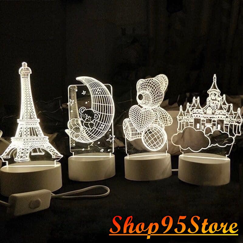 Đèn Ngủ 3d, Đèn Trang Trí, Quà Tặng Sinh Nhật Ý Nghĩa