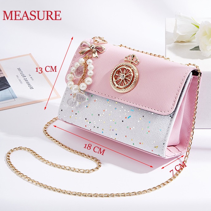 Túi Nữ Đeo Chéo T39 Thời Trang Màu Hồng