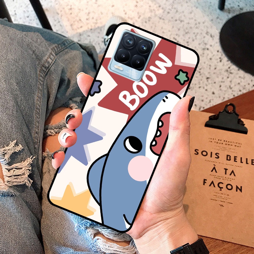 Ốp Realme 8 / 8 Pro in hình cá mập, khủng long dễ thương, cute (T01 - T06)