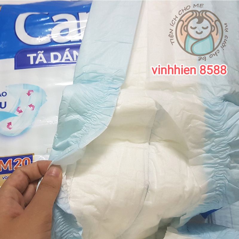 Bỉm tã dán CARYN M20/L20/XL20 dành cho người già, người bệnh lâu năm siêu thấm hút, kháng khuẩn