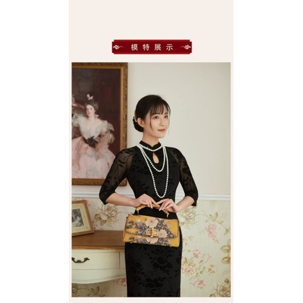 SẴN HÀNG TÚI XÁCH CẦM TAY DIỆN ÁO DÀI IN HOA THANH LỊCH TÚI BÀ SUI SƯỜN XÁM