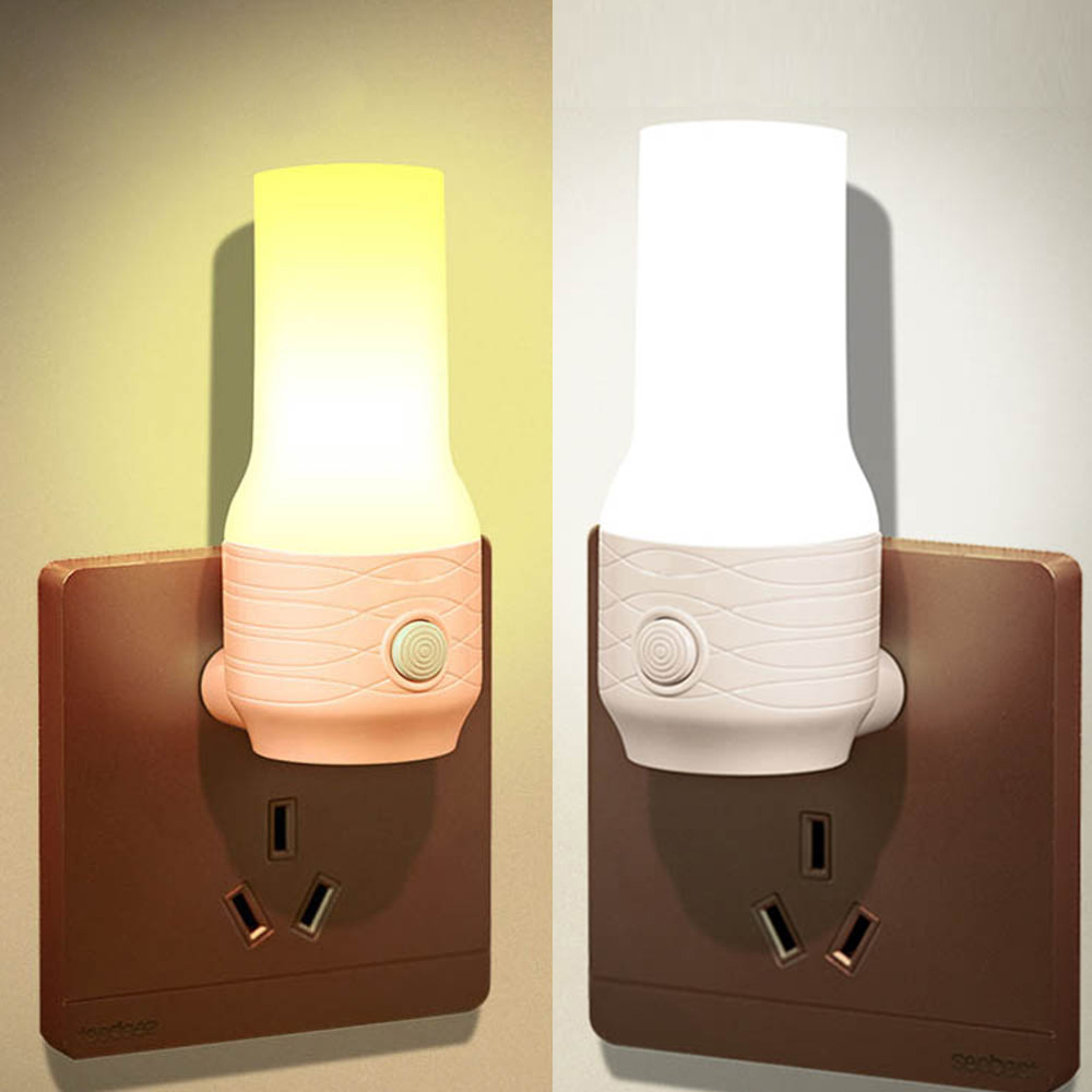 Creative Corridor Bedroom Plug-in Switch Warm Light LED Energy-saving Night Light