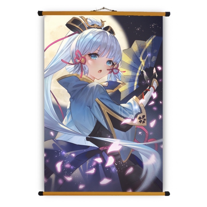 Poster Vải Ayaka  Genshin Impact