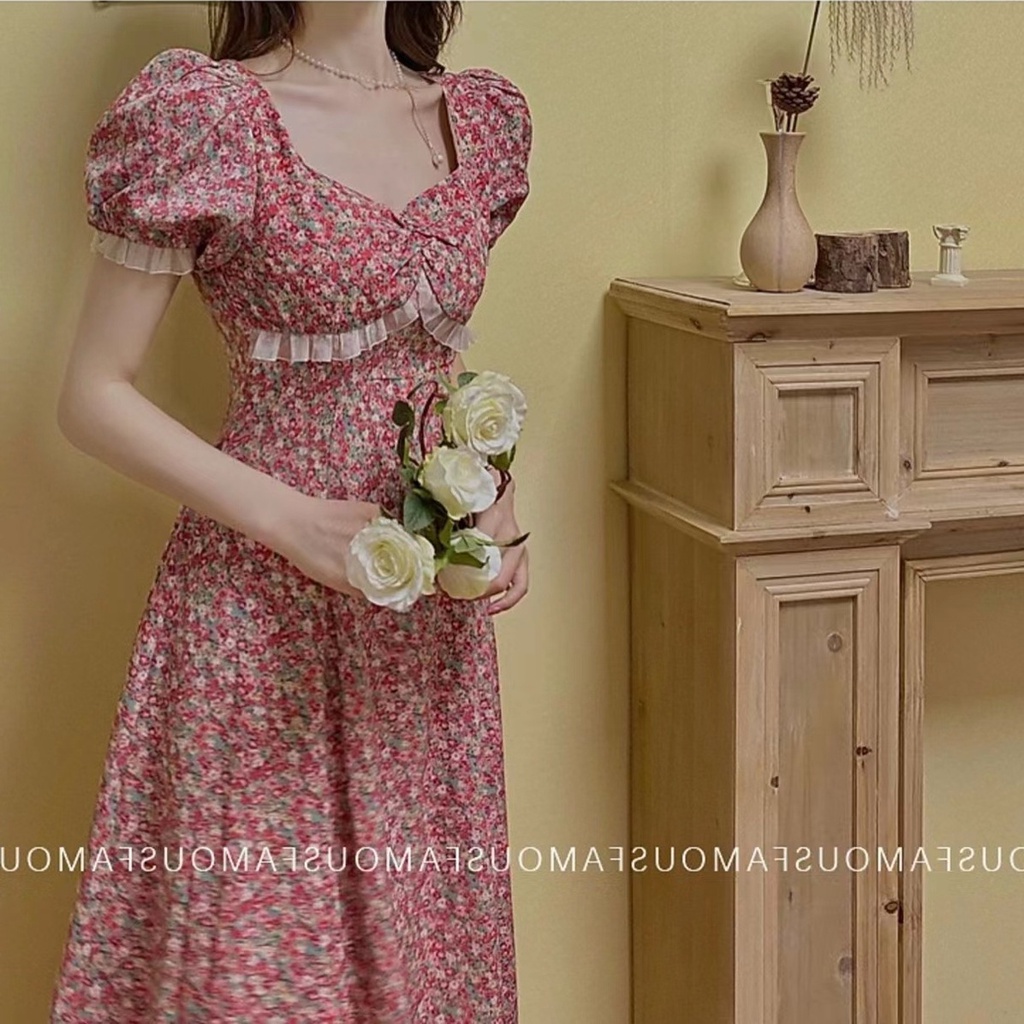 Đầm Dài Dáng Ôm Thời Trang Mùa Hè Hàn Quốc Cổ Điển Dành Cho Nữ