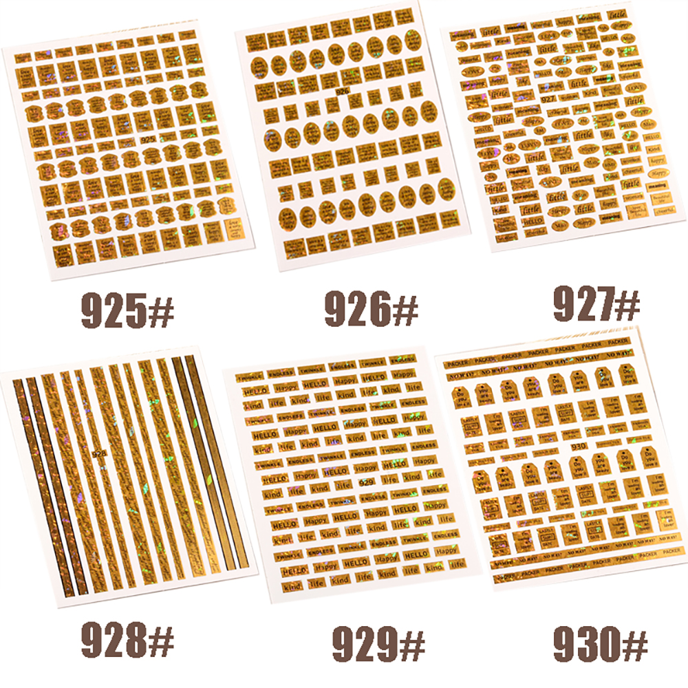 [Hàng mới về] Miếng dán kim loại 3d trang trí móng tay nghệ thuật