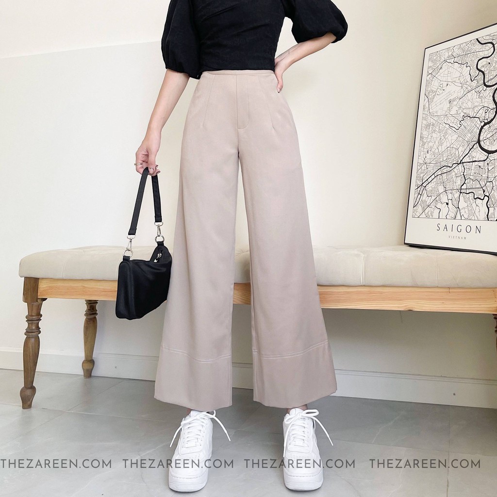 QUẦN TÂY ỐNG LOE CHỈ NỔI ZAREEN TRS03 NUDE | BigBuy360 - bigbuy360.vn