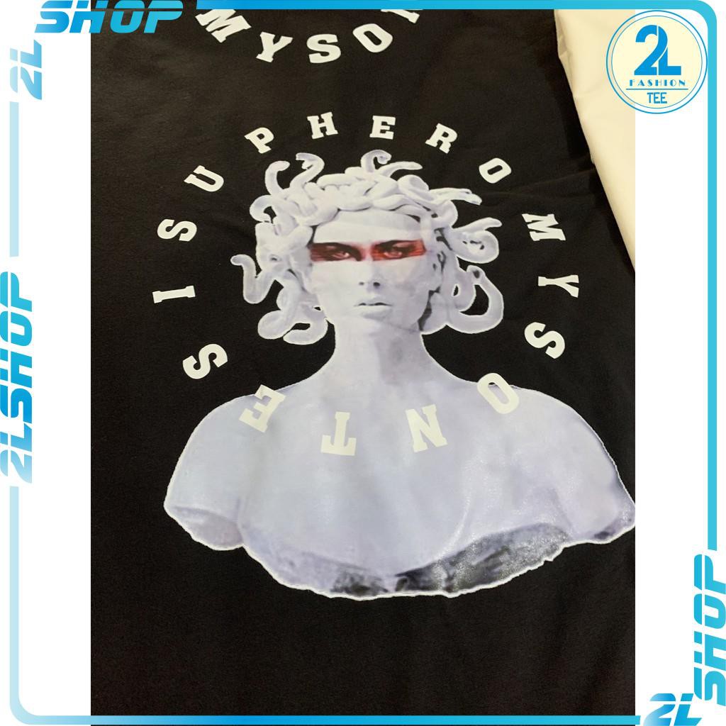 Hình thật - Áo thun unisex form rộng mikenkoo chất cotton co giãn nhẹ không bay màu phong cách hàn quốc,áo phông nam | BigBuy360 - bigbuy360.vn