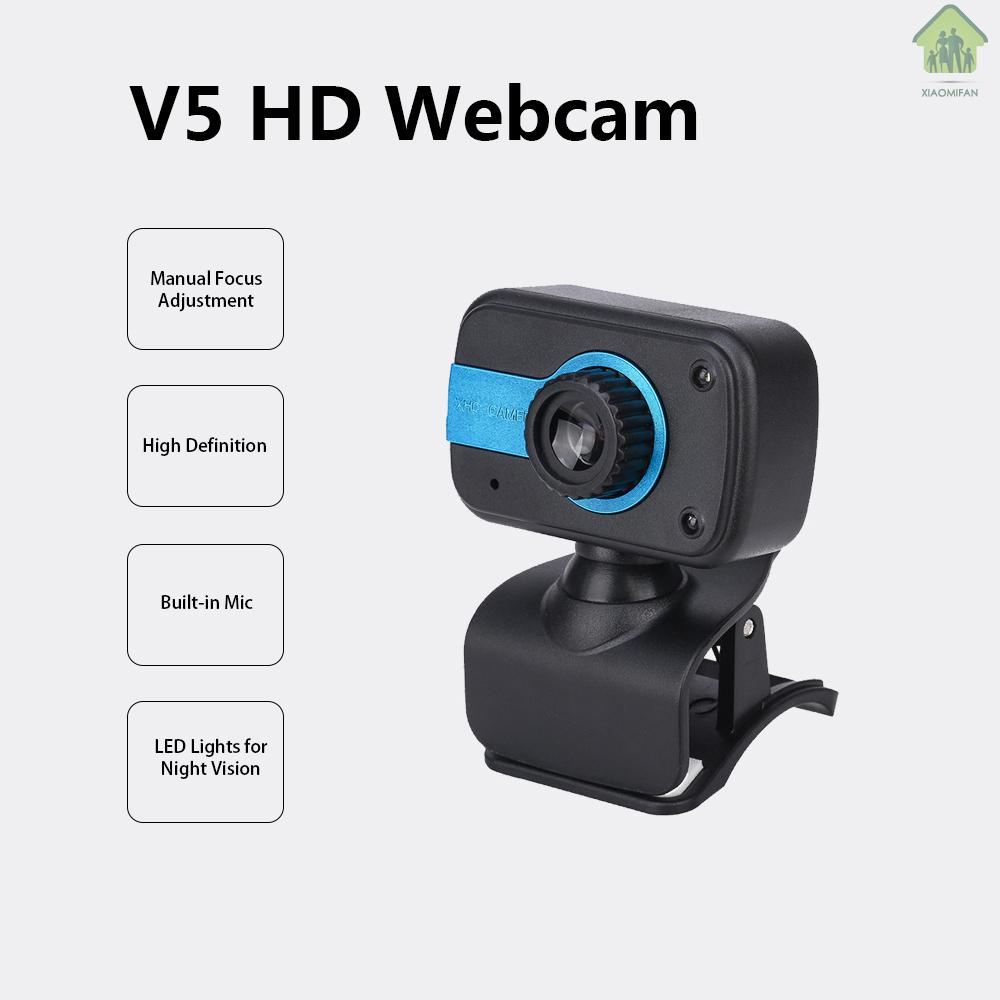 Webcam Xm Hd 480p 30fps Tích Hợp Micro Có Kẹp Gắn Máy Tính Để Bàn / Laptop Cổng Usb | BigBuy360 - bigbuy360.vn