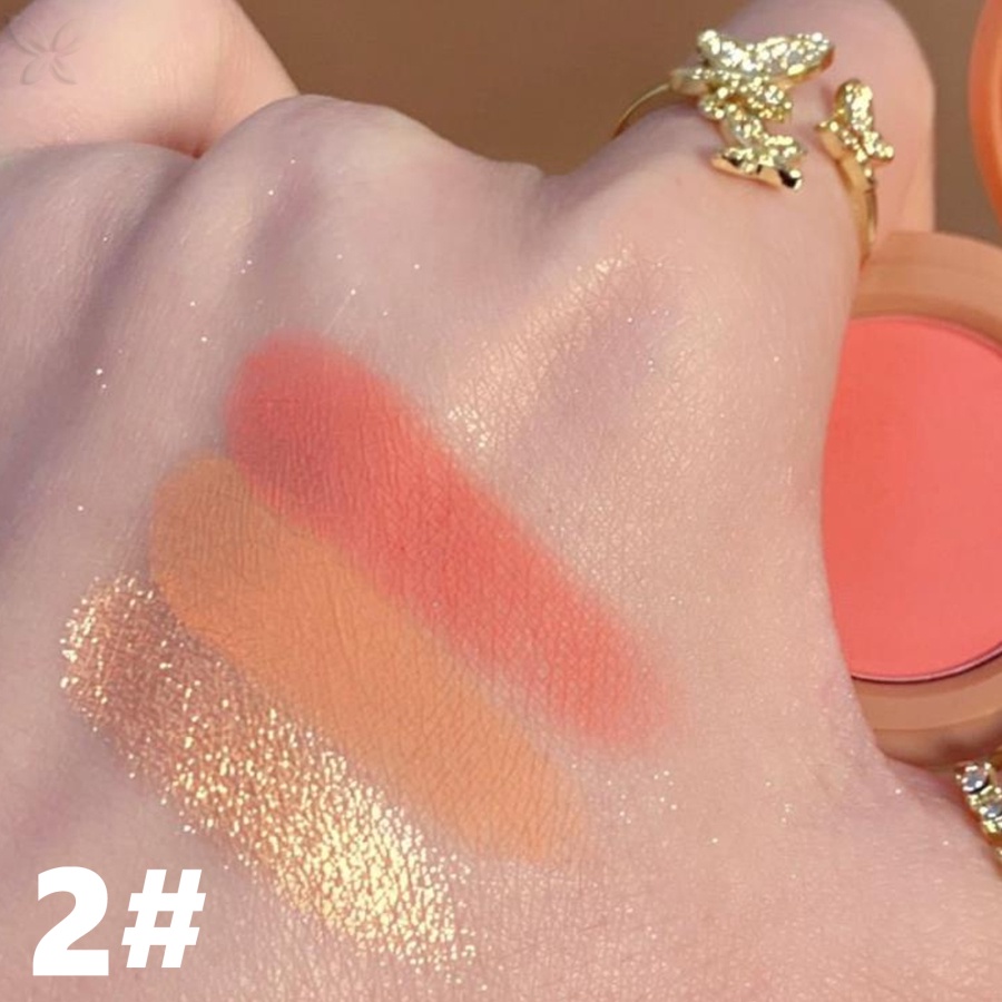 Pudaier Matte Highlighter Blush Bảng 3 Trong 1 Ngọc Trai Phấn Mắt Sáng Bóng Đa Năng Mặt Trang Điểm Nữ Mỹ Phẩm