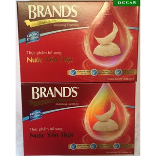 Combo 2 Hộp Nước Yến Brand Không Đường 42mlx 6 Hũ, giúp bồi bổ sức khỏe, nước yến cao cấp, PP Bởi Occar