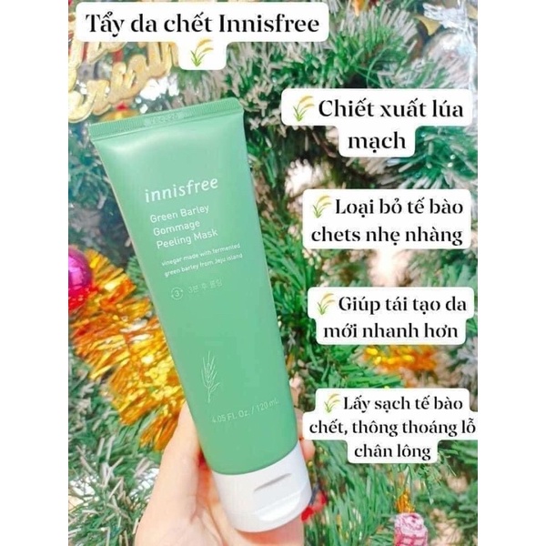 Tẩy da chết lúa mạch Innisfree Green Barley Gommage Peeling Mask