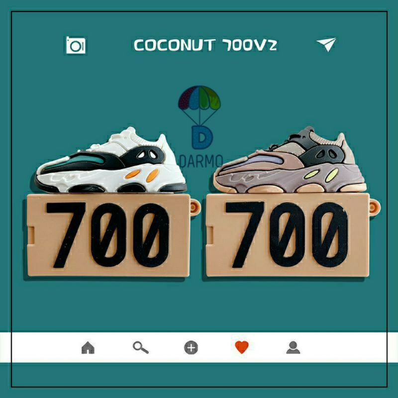 (Order 10 ngày) Case bảo vệ Airpods Pro/1/2 hộp giày thể thao sneakers Yeezy Boost 700 xám ghi trắng