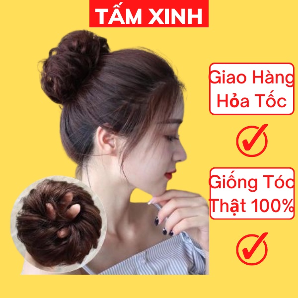 Cột tóc giả Scrunchies - dây buộc tóc các màu vintage ảnh thật ( bảng 1)