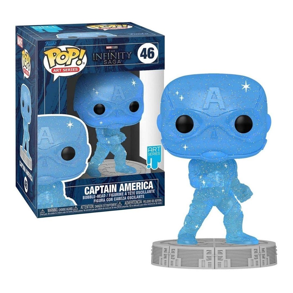 Mô hình Marvel Captain America 10cm 46 Infinity Saga Artist Series Funko Pop Mô hình tĩnh Nhựa PVC CHÍNH HÃNG MỸ MVFKP15