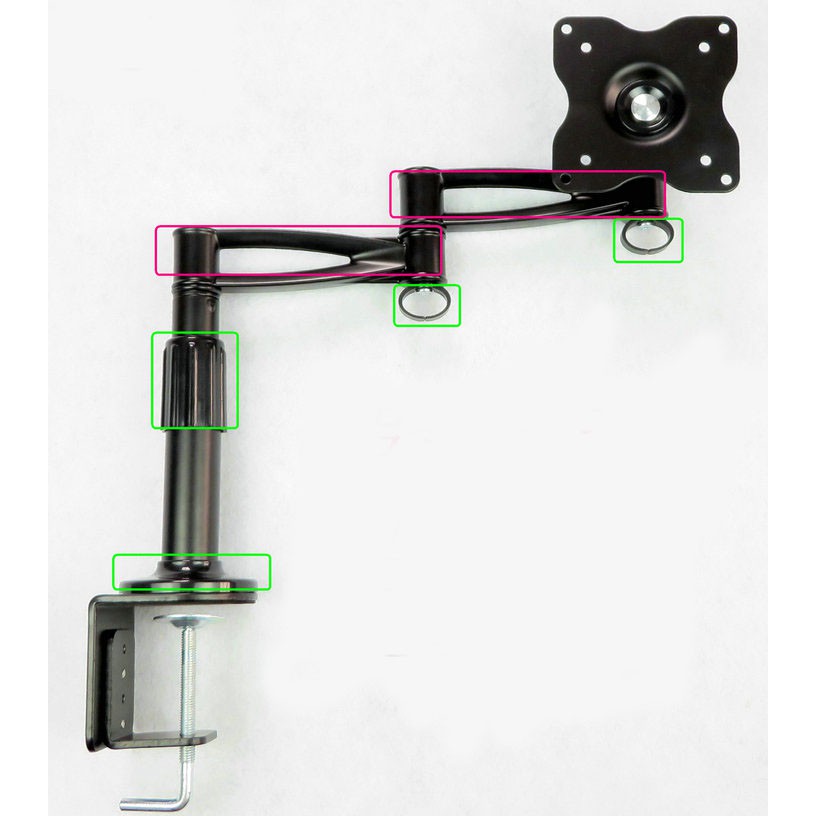 Giá Treo Màn Hình Máy Tính, Tivi TAY ĐỠ 1 MÀN HÌNH 27 INCH GẮN BÀN DLB003 (linh động hơn NB F80) | BigBuy360 - bigbuy360.vn