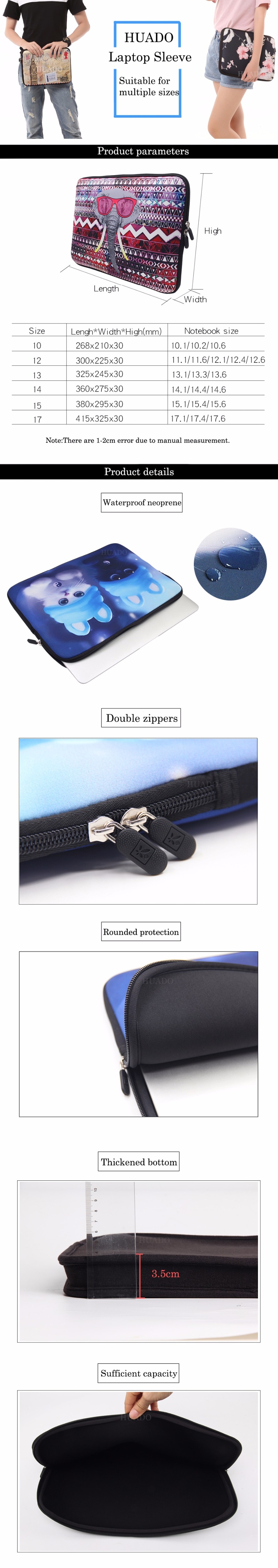 Túi Đựng Laptop Hudo 7 10.1 12 13 13.3 14 15 15.4 15.6 17 17.3 Inch Đáng Yêu Cho Asus / Hp / Acer / Lenovo / Mi**-&---* | BigBuy360 - bigbuy360.vn