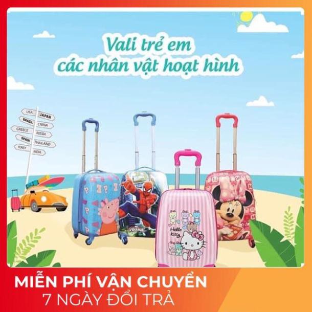 [ SIÊU SALE ] VALI KÉO TRẺ EM HOẠ TIẾT HOẠT HÌNH-GIÁ TỐT NHẤT