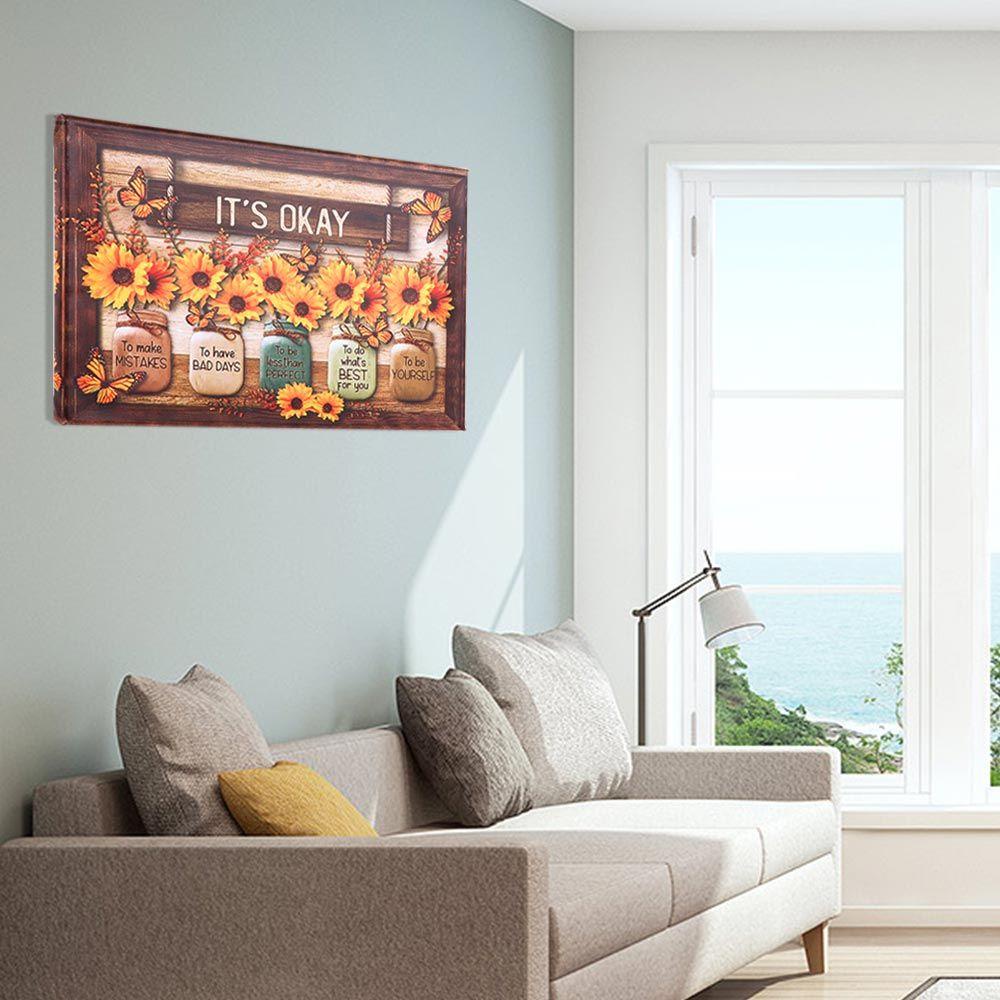 Tranh Canvas Treo Tường Hình Bướm Phong Cách Bắc Âu