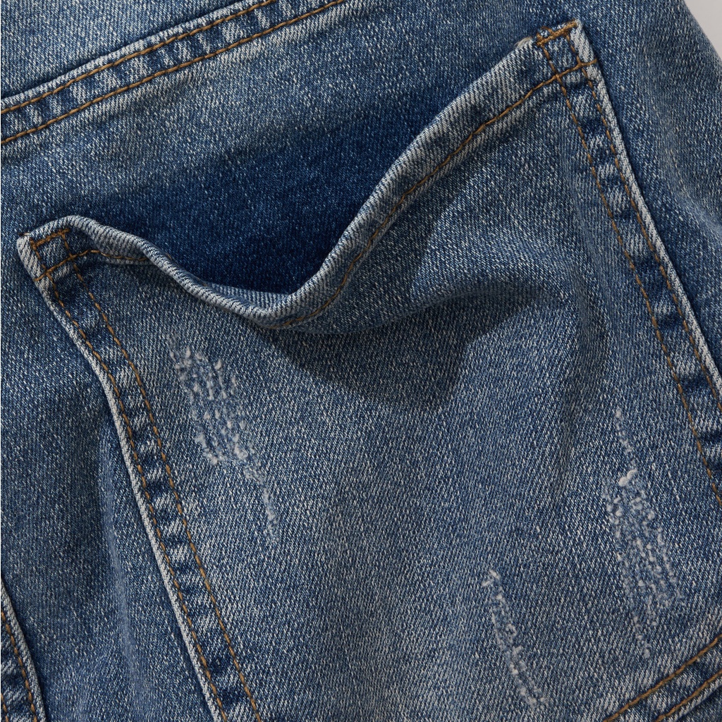 Quần Jean Nam Xanh FINE ATINO Chất Liệu Jean Pha Spandex Form Slim-Fit QJ1.1033