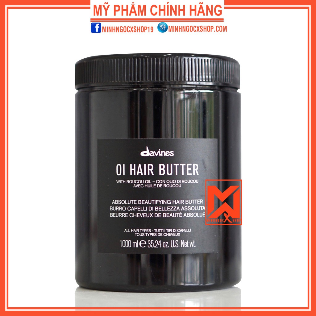 Mặt nạ tóc DAVINES OI HAIR BUTTER 1000ml chính hãng