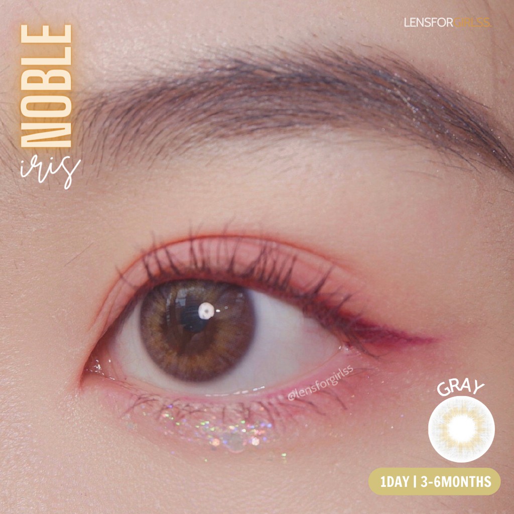 Kính áp tròng NOBLE IRIS GRAY - Made in Korea  (Hsd 3-6 tháng)