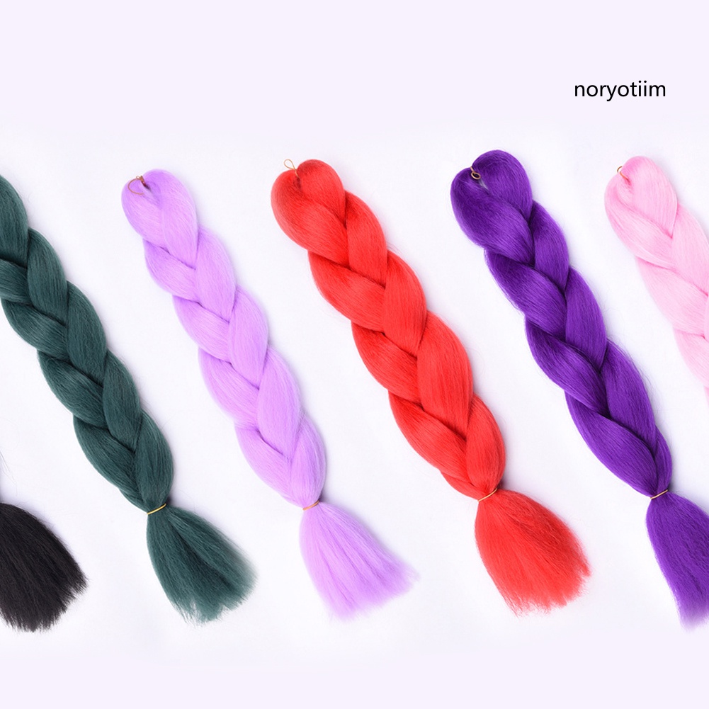 Tóc giả thắt bím nhuộm ombre độc đáo