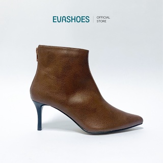 Boot Cổ Cao EVASHOES Gót Nhọn Da PU 7cm BOOT108