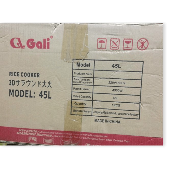 ❤️Nồi Công Nghiệp Đại 45L Gali 4500W Lòng Dày Nấu Cơm Ngon BH 12 tháng