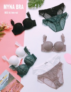 Bộ lót ren bèo: B16002