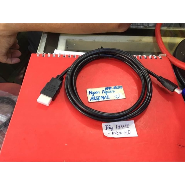 Dây tín hiệu HDMI HD chuyển Micro HDMI từ 1m đến 5m. Xuất hình ảnh 2k, 4K