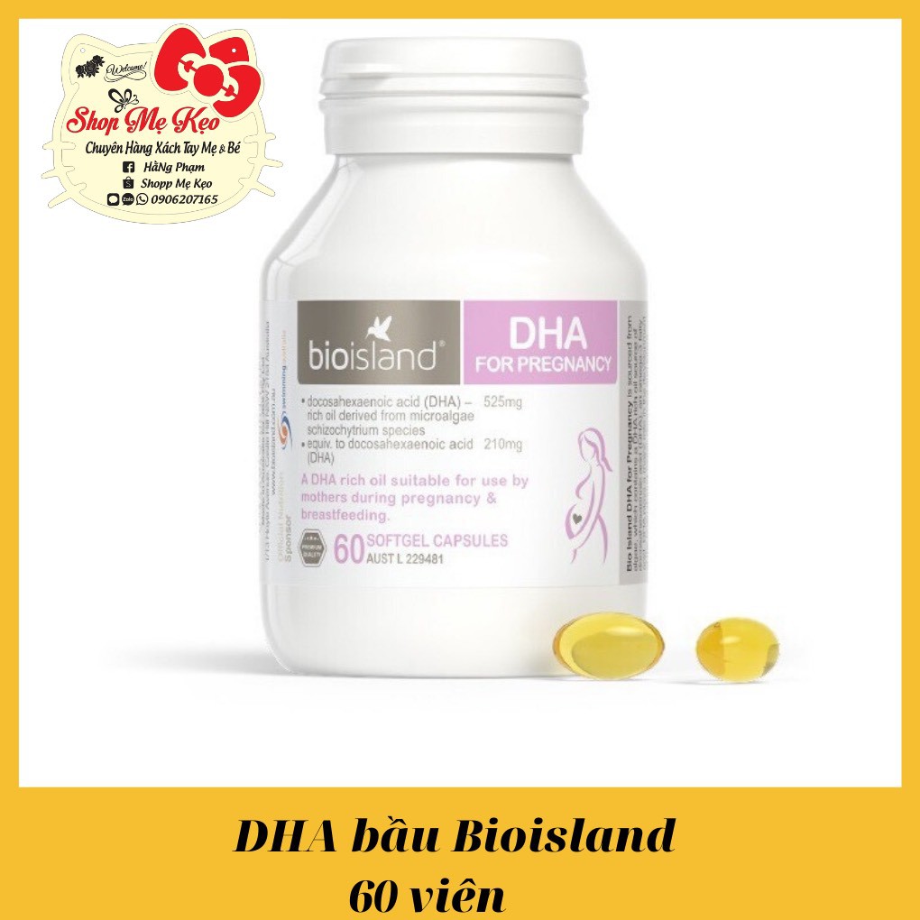 [DATE MỚI] DHA Bầu Bioisland 60 Viên, DHA Bioislands Pregnancy Phát Triển Trí Tuệ Cho Bé