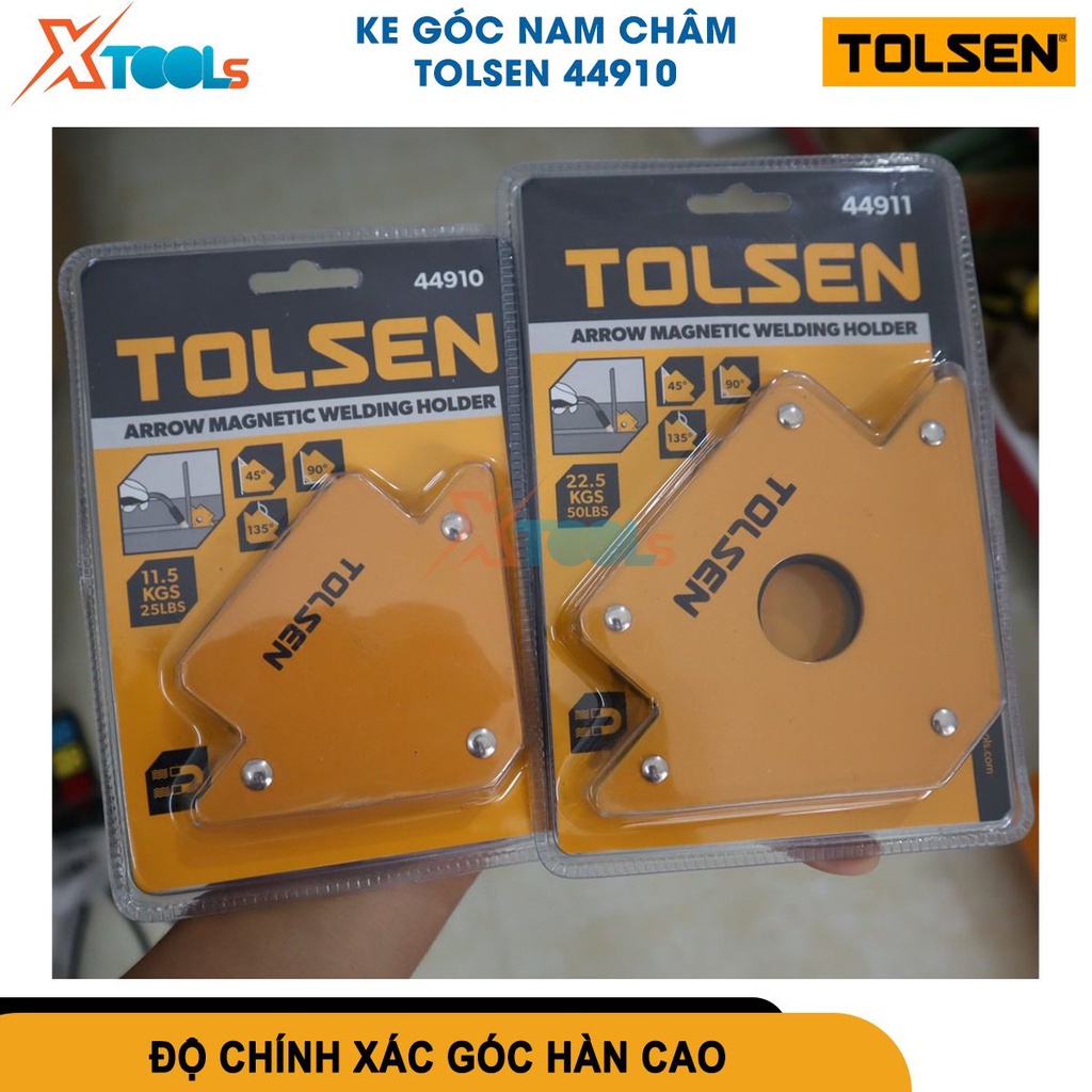 Ke góc nam châm 25LBS 50LBS 75LBS TOLSEN, ke góc hàn 3 góc định hình góc vuông 90° khi hàn, định hình[CHÍNH HÃNG][XTOOLS