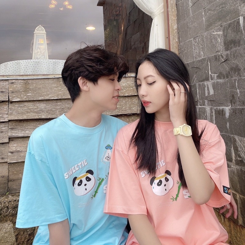 Áo thun Sweetie Panda Tee - Hồng - Unisex