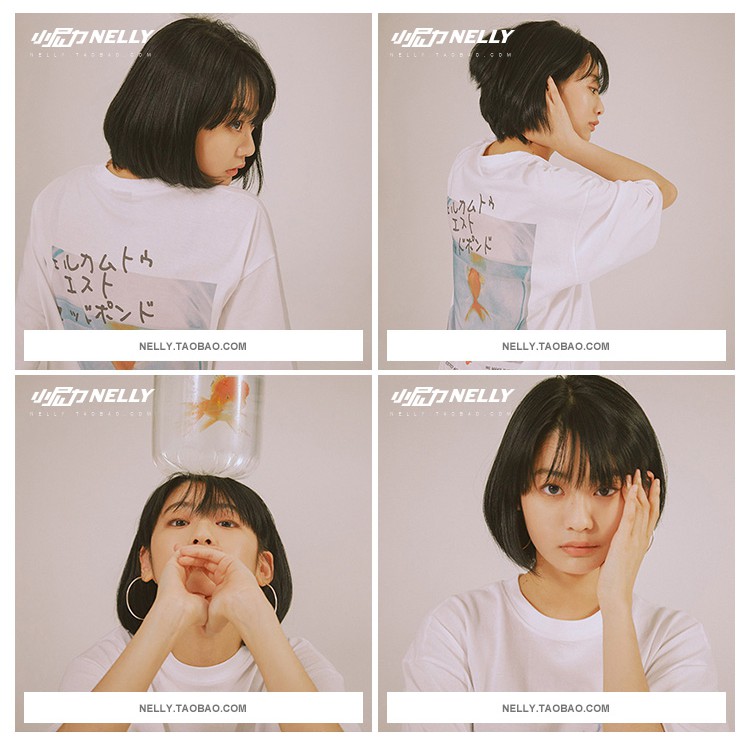 Áo thun cộc tay Nelly -Heybig mẫu CÁ VÀNG