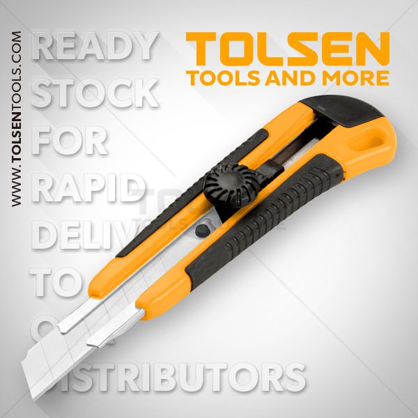 Dao rọc giấy lưỡi 18mm tolsen 30001/ 30002/ 30003/ 30018 và lưỡi đi kèm snap-off blade knife