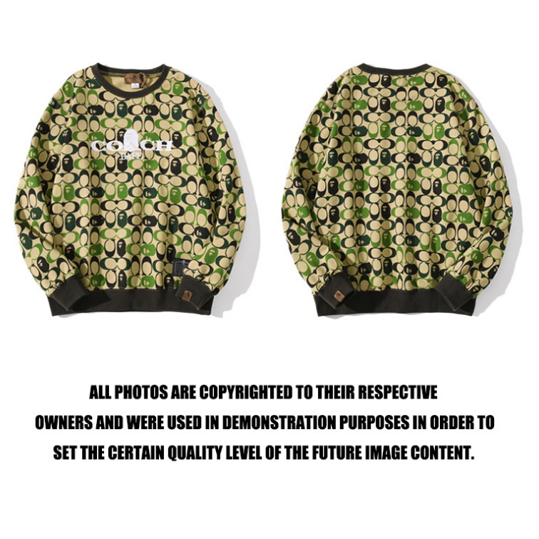 Áo Sweater BAPE Ngụy Trang Cổ Tròn Cho Nam Và Nữ