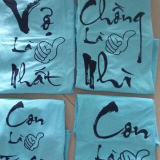 đơn hà nội : 8 áo gia đình 4 người