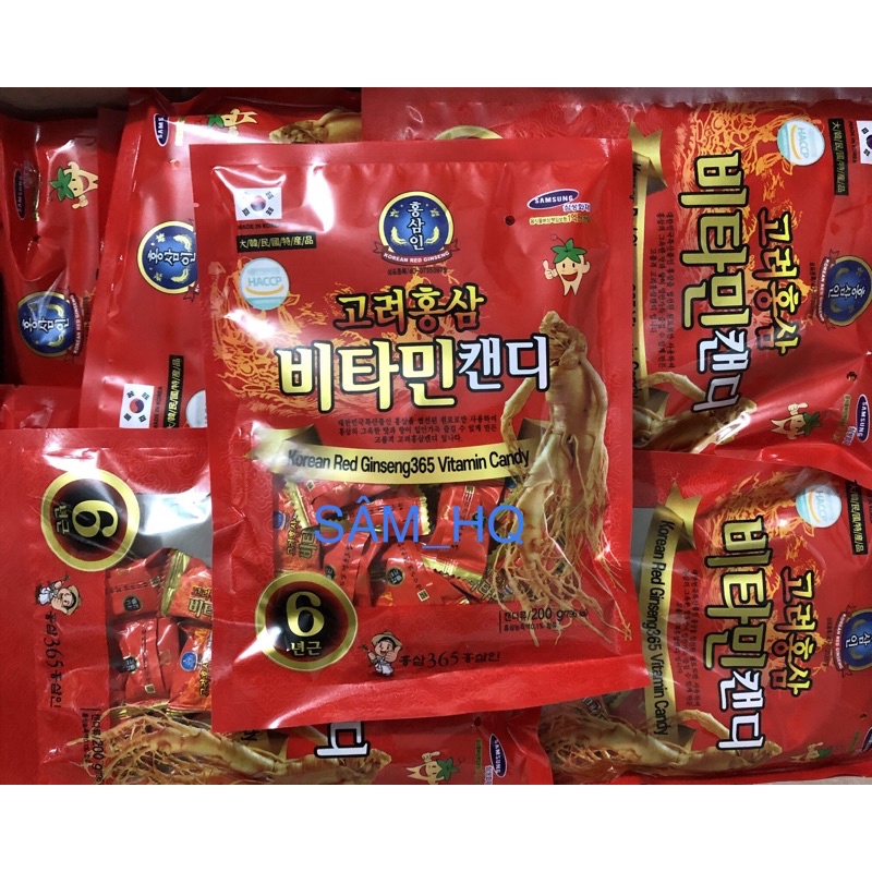 KẸO HỒNG SÂM VITAMIN 365HÀN QUỐC 200G